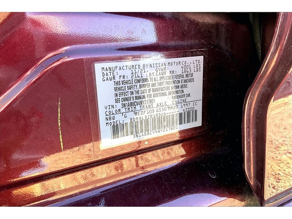 2022 Nissan Sentra SV