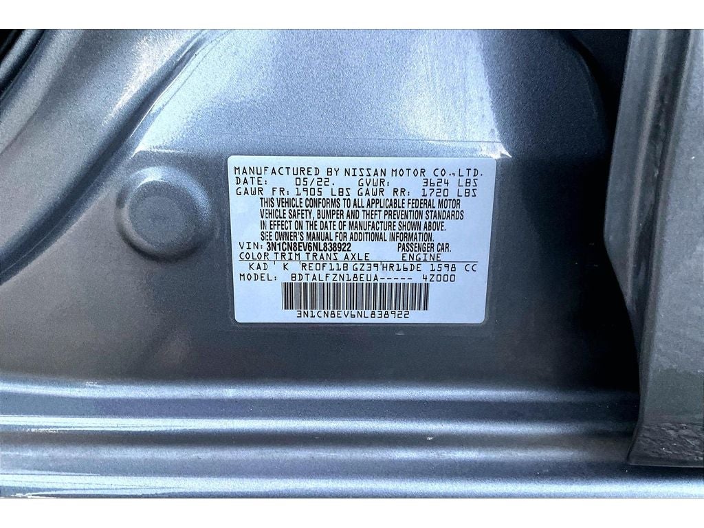 2022 Nissan Versa SV